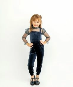 Evie's Closet Clothing Navy Frost Jumpsuit Fall & Winter