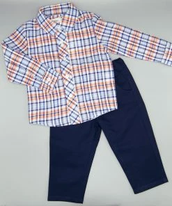 My Three Sons Boys Swedish Plaid Shirt Fall & Winter