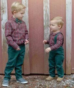 My Three Sons Boys Holly Bells Shirt (no Bow Tie)