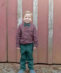 My Three Sons Boys Holly Bells Shirt (no Bow Tie)
