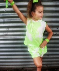 Evie's Closet Clothing Neon Green Waffle Set Spring & Summer