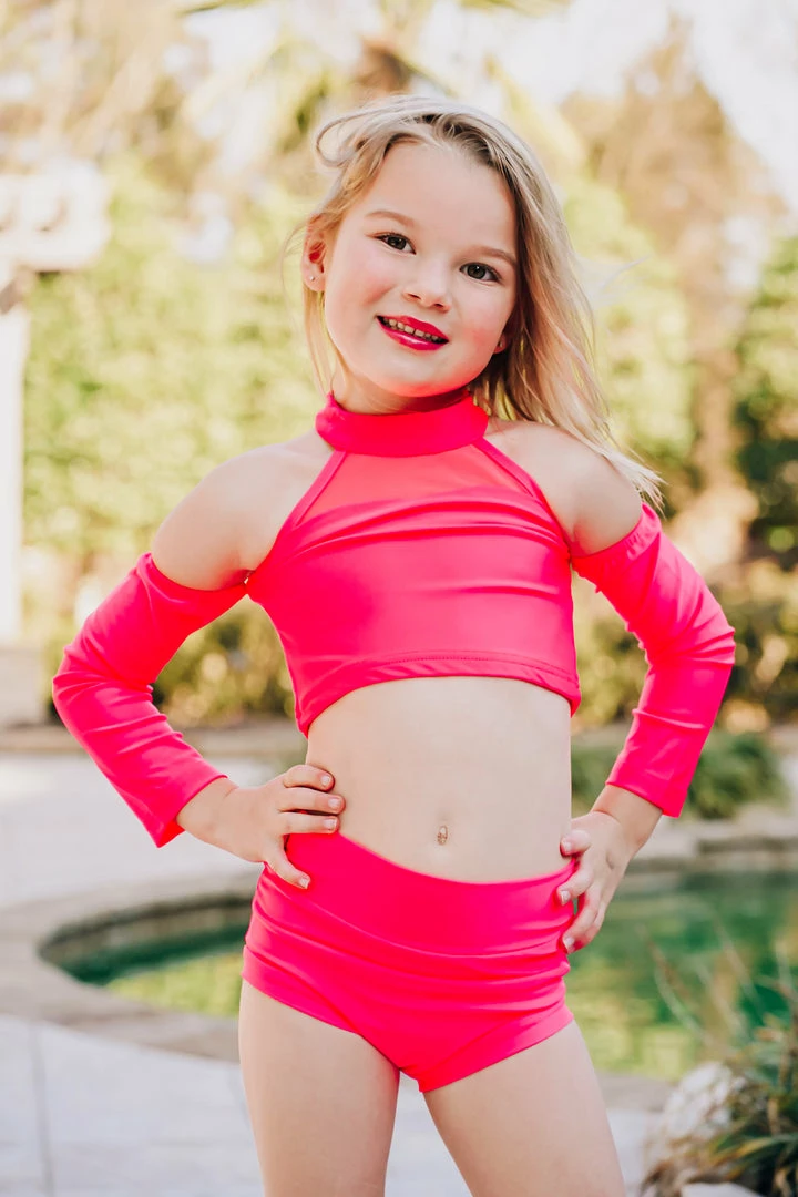 Coupon π Evie's Studio Hot Pink Cold Shoulder Two Piece Leo π 1 Evie's Studio Hot Pink Cold Shoulder Two Piece Leo
