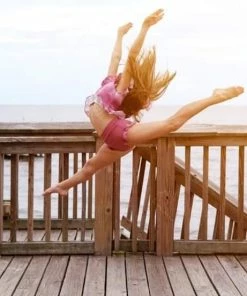 Evie's Studio Magenta Tie Dye Leo