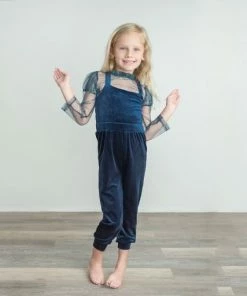 Evie's Closet Clothing Navy Frost Jumpsuit Fall & Winter