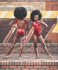 Evie's Studio Rust Velvet Leotard