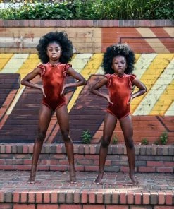 Budget 🥰 Evie's Studio Rust Velvet Leotard ⌛ 6 Evie's Studio Rust Velvet Leotard