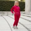 Evie's Closet Clothing Magenta Velour Tracksuit Fall & Winter