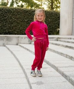 Evie's Closet Clothing Magenta Velour Tracksuit Fall & Winter