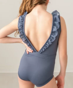 Evie's Studio Navy Ruffle Leo