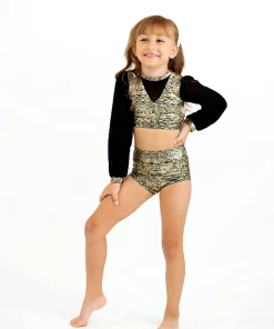 Evie's Studio Black Snakeskin Long Sleeve 2pc Leo