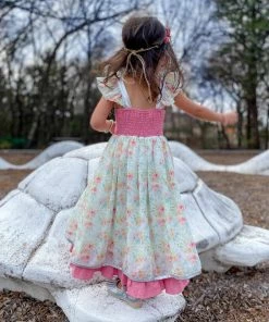 Evie's Closet Clothing Coral Floral Maxi Dress Spring & Summer