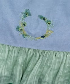 Evie's Closet Clothing Peacock Feathers Tunic Set Spring & Summer