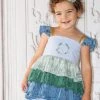 Evie's Closet Clothing Peacock Feathers Tunic Set Spring & Summer