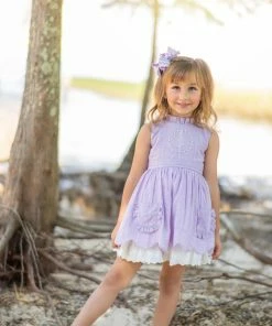 Evie's Closet Clothing Lavender Pearl Dress Spring & Summer