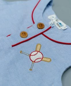 Evie's Closet Clothing Boys Ballpark Days Romper Spring & Summer