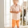 Evie's Closet Clothing Boys Coral Garden Shirt Spring & Summer