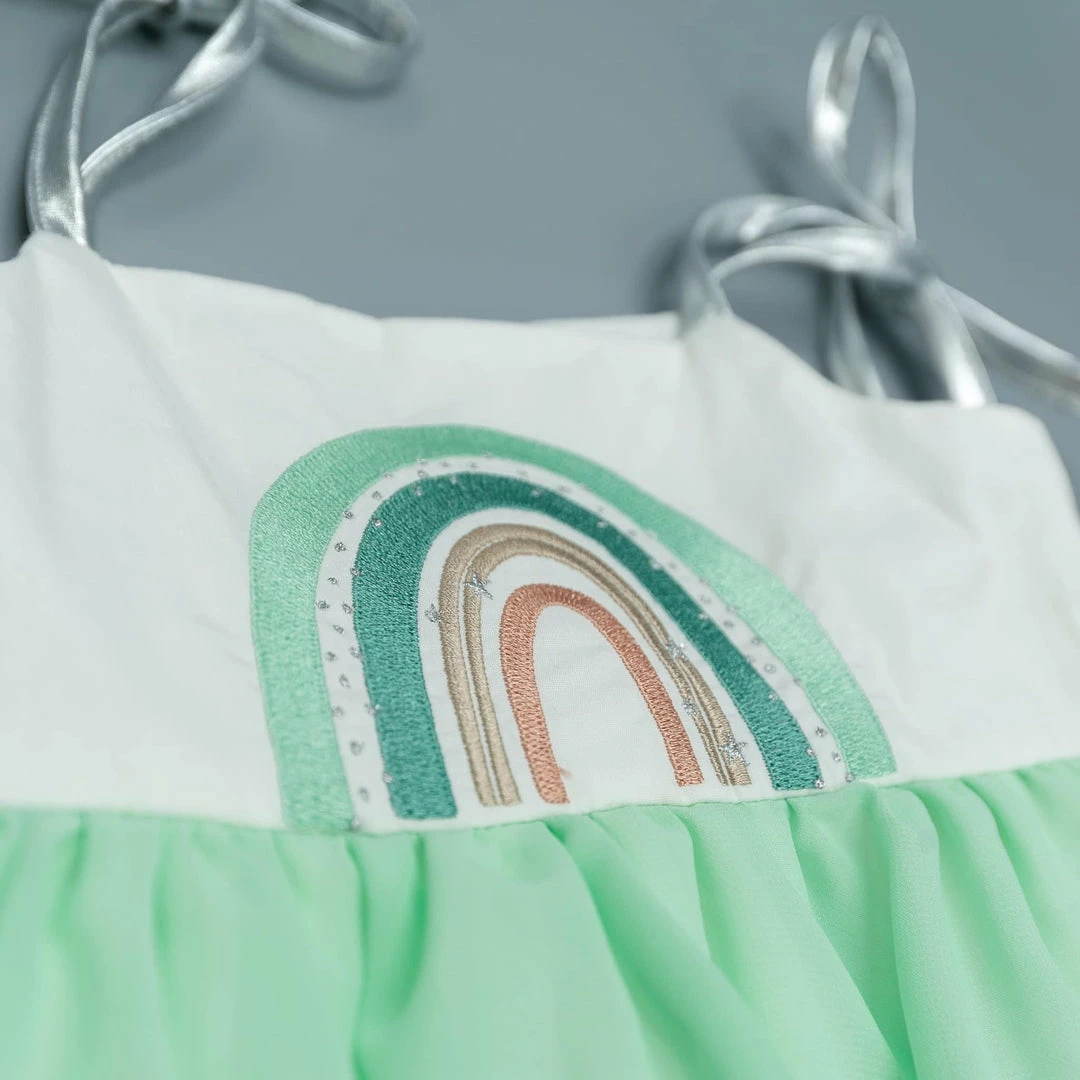 Cheapest ๐คฉ Evie's Closet Clothing Teal Rainbow ๐ Dress ๐ฅ 3 Evie's Closet Clothing Teal Rainbow Dress