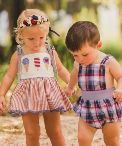 Evie's Closet Clothing Little Boys Americana Romper Spring & Summer