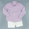 Evie's Closet Clothing Spring & Summer Boys Lavender Pearl Shirt