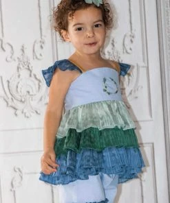 Evie's Closet Clothing Peacock Feathers Tunic Set Spring & Summer