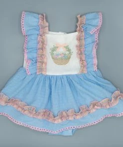 Evie's Closet Clothing Floral Basket Bubble