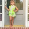 Evie's Closet Clothing Neon Green Waffle Set Spring & Summer